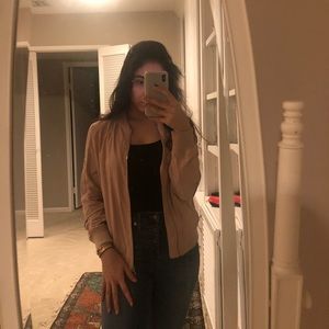 Zara pink bomber jacket